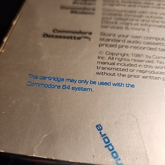 CLOWNS Commodore 64 Cartridge CIB Complete In Box W Manual - Picture 8 of 8